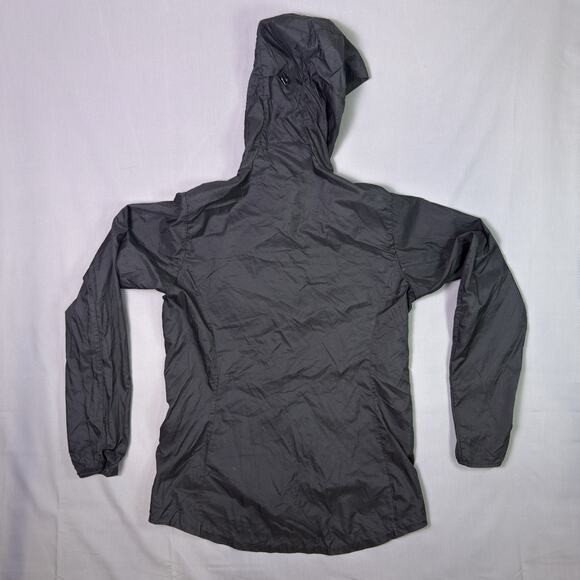 Patagonia Womens Houdini Windbreaker Jacket Medium Black Hooded Ultralight - Picture 7 of 7